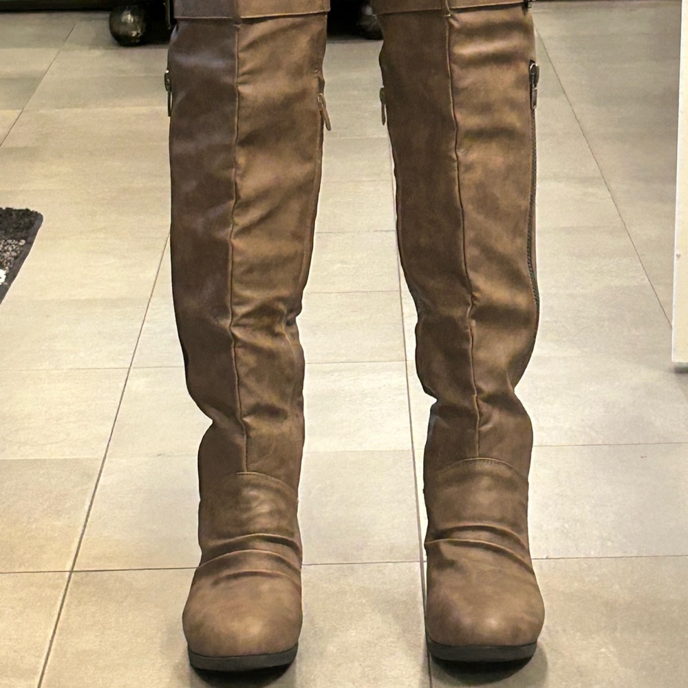 Top Moda Over the Knee Boots - Picture 3 of 15
